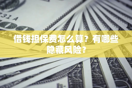 济南借钱担保费怎么算？有哪些隐藏风险？