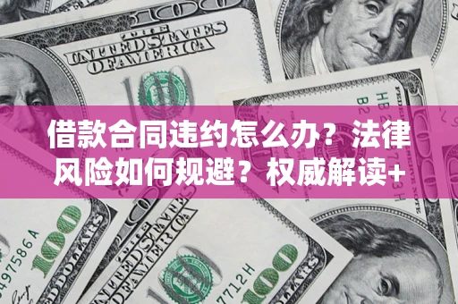 济南借款合同违约怎么办？法律风险如何规避？权威解读+实用指南