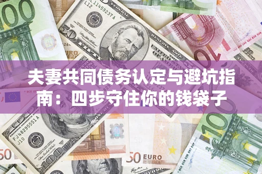 济南夫妻共同债务认定与避坑指南：四步守住你的钱袋子
