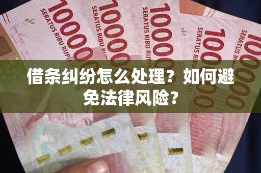 济南借条纠纷怎么处理？如何避免法律风险？